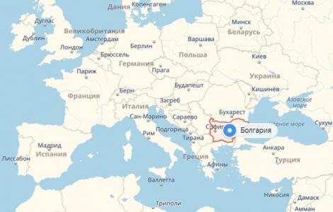 Карта болгарии на русском языке